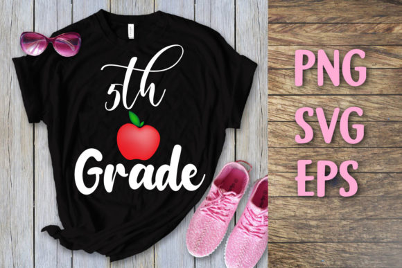 Back to School 5th Grade Svg T-shirt: A Strategic Design for Print on Demand Success