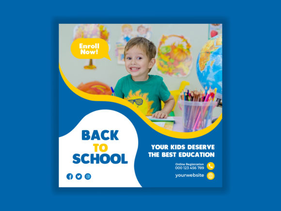 Back to School Admission Post Banner