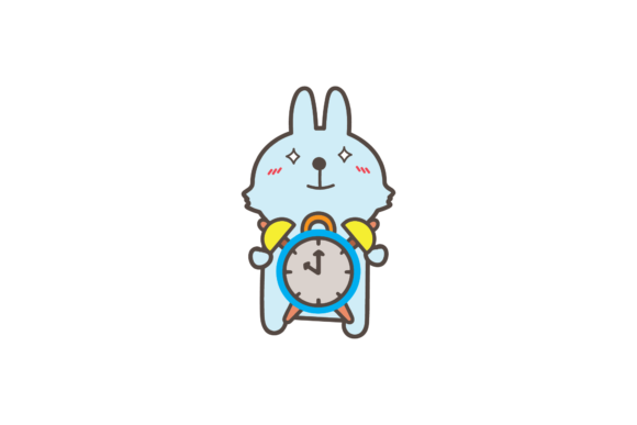 Back to School Bunny Table Clock SVG for Creative Projects
