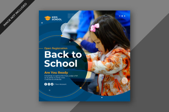 Back to School Social Media Post Banner: Elevate Your Feed with Professional Templates