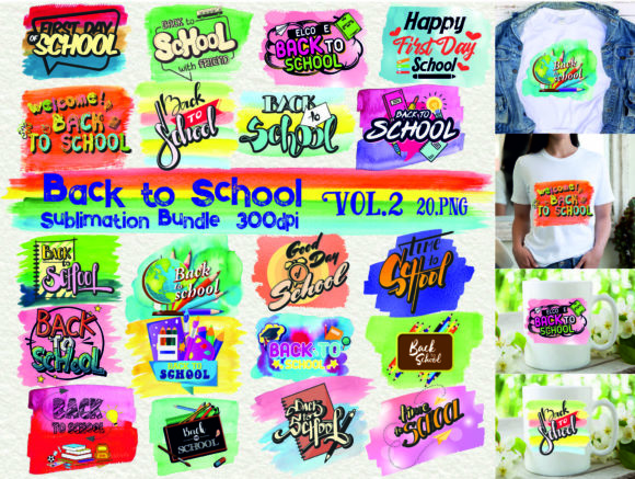 Back to School Sublimation V.2: A Versatile Design for Every Creative Need