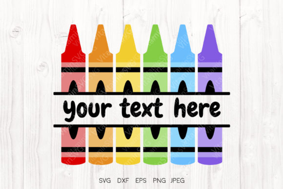 Crayons, Back to School: A Versatile Digital Cutting File Bundle for Creative Projects